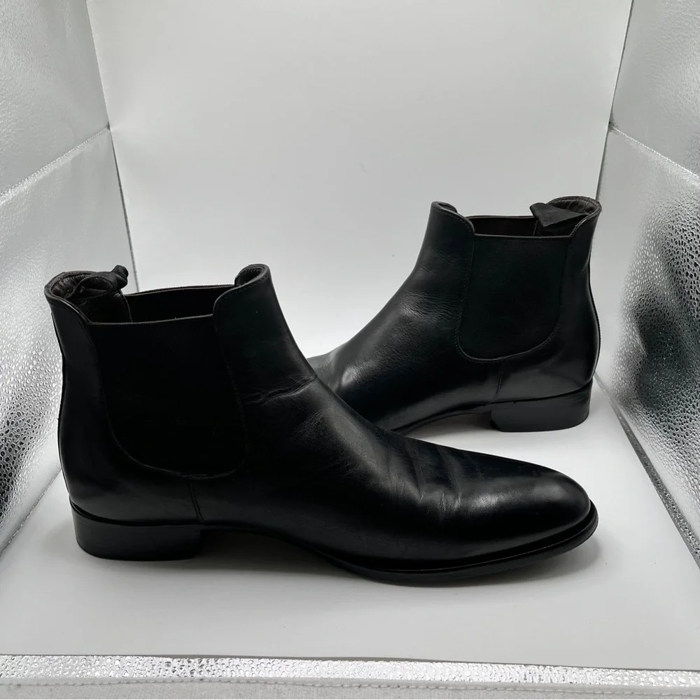TO BOOT NEW YORK EUC Myles Chelsea Boot (Men) size 8 EUC black leather